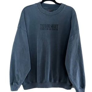 Taylor Swift Blue Crewneck Eras Tour M